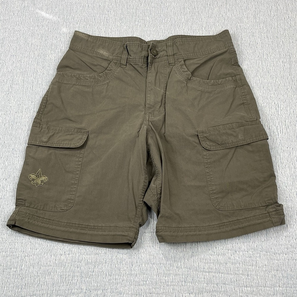 Boy Scouts Switchback Men's 30 Green Cargo‎ Convertible Shorts Only No Pant Legs